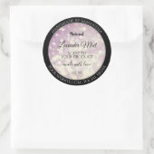 Elegant Paars Glitter Product Packaging Labels (Tas)