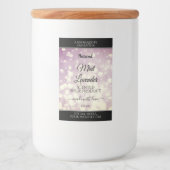 Elegant Paars Glitter Product Packaging Labels Voedselcontainer Etiket (Voorkant)