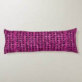 Elegant Paars glitter Sparkle Glam Bedding Lichaamskussen (Achterkant)