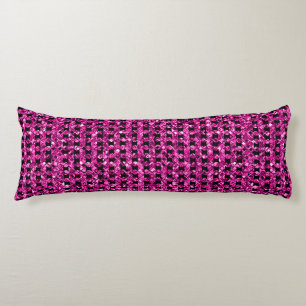 Elegant Paars glitter Sparkle Glam Bedding Lichaamskussen