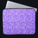 Elegant Paars Glitter & Sparkles Laptop Sleeve<br><div class="desc">Elegant paars glitter en sparkles textuurpatroon. Beschikbaar op andere producten.</div>