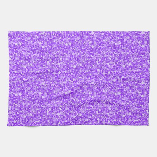 Elegant Paars Glitter Theedoek (Horizontaal)