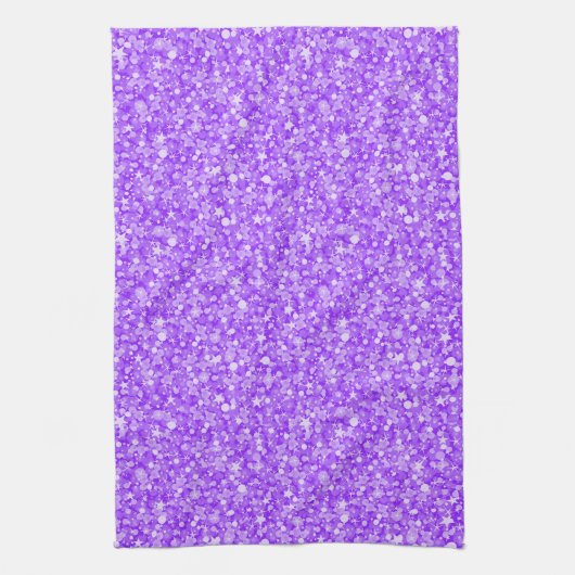 Elegant Paars Glitter Theedoek (Verticaal)