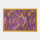 Elegant Paars Gold Abstract oliepatroon Deurmat (Voorkant)