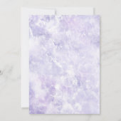 Elegant Paars & Gold Geometic Wedding Uitnodiging (Achterkant)