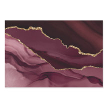 Elegant Paars Gold Glitter Marble Agate