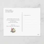 Elegant Paars Gold Photo Merry Kerstry Feestdagenkaart (Achterkant)