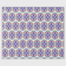 Elegant Paars Goud Sierpatroon Inpakpapier