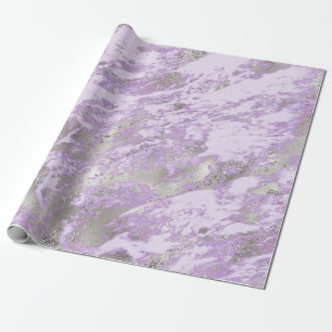 Elegant Paars Grijs Abstract Chic Patroon Cadeaupapier