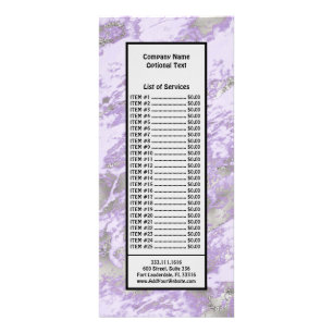 Elegant Paars Grijs Abstract Chic Patroon Reclamekaart