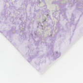 Elegant Paars grijs Abstract grafisch patroon Fleece Deken (Hoek)