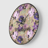 Elegant Paars Grote Klok (Hoek)