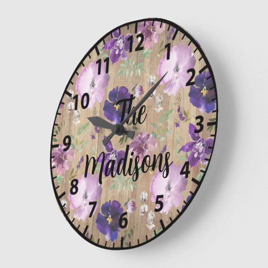 Elegant Paars Grote Klok (Hoek)