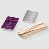 Elegant Paars Huwelijksprogramma Handwaaier (Niet-gemonteerd)