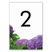 Elegant Paars Hydrangea Wedding Kaart (Achterkant)