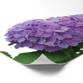 Elegant Paars Hydrangea Wedding Seding Chart Poster (Hoek)