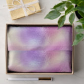 Elegant Paars Iridiserend Gradiënt Folie Patroon Tissuepapier (Geschenk)
