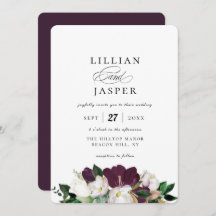 Elegant Paars Ivory Floral Bouquet Wedding