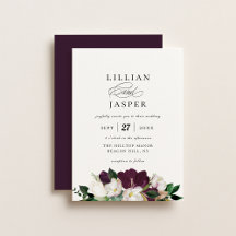 Elegant Paars Ivory Floral Bouquet Wedding