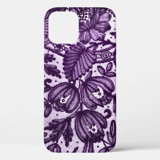 Elegant Paars Lace Blackberry Bold Hoesje (Achterkant)