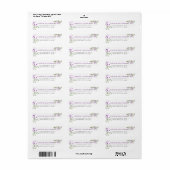 Elegant Paars Lavander Flowers Modern Label (Full Sheet)