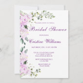 Elegant Paars Lavander Flowers Vrijgezellenfeest Kaart (Voorkant)