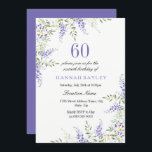 Elegant Paars Lavender 60th Birthday Invite Kaart<br><div class="desc">Elegant Paars Lavender 60th Birthday nodigt het collectie van de Aanpassing uit in Niche en Nest store. Bekijk ons collectie in de winkel. Stuur ons een bericht voor objecten die je hieronder niet kunt vinden. Bedankt</div>