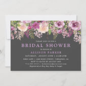 Elegant Paars Lavender Floral Vrijgezellenfeest Kaart (Voorkant)