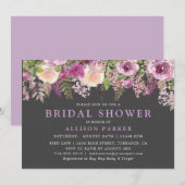 Elegant Paars Lavender Floral Vrijgezellenfeest Kaart (Voorkant / Achterkant)