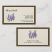 Elegant Paars lavender - Modern Stijlvol Visitekaartje (Voorkant / Achterkant)