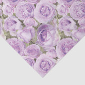 Elegant Paars Lavender Roos Floral Decoupage Tissuepapier (Detail)