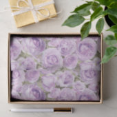 Elegant Paars Lavender Roos Floral Decoupage Tissuepapier (Geschenk)