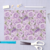 Elegant Paars Lavender Roos Floral Decoupage Tissuepapier (Craft)