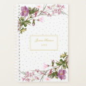 Elegant Paars Lila Roze Bouquet Chic Planner (Voorkant)