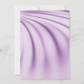 ELEGANT PAARS LILA SATIN FLORAL WEDING KAART (Achterkant)