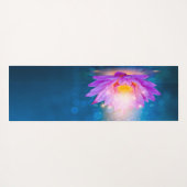 Elegant Paars Lotus Blue Yogamat (Achterkant (horizontaal))