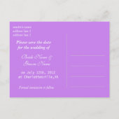 Elegant paars maisy flower, met uitzondering van d aankondigingskaart (Achterkant)