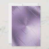 ELEGANT PAARS METALLIC ROOS EUCALYPTUS WEDING KAART (Achterkant)