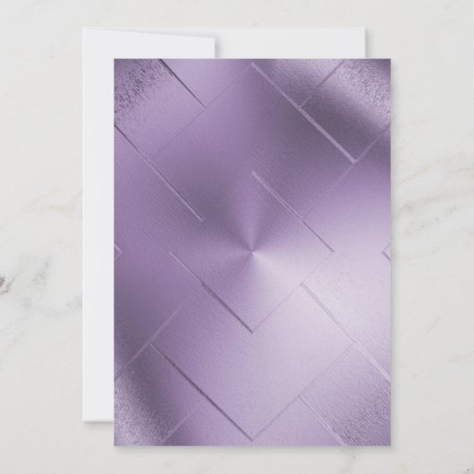 ELEGANT PAARS METALLIC ROOS EUCALYPTUS WEDING KAART (Achterkant)