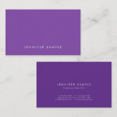 Elegant Paars modern design — luxe afwerking luxe Visitekaartje (Voorkant / Achterkant)