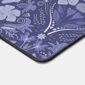 Elegant Paars Monochroom Damast Gepersonaliseerd Bureaumat (Hoek)