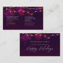 Elegant Paars Neon Holly Persoonlijke Kerstmis