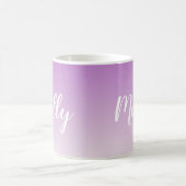 Elegant Paars Ombre Stylish Custom Koffiemok (Center)