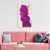Elegant Paars Orchid Wrapped Canvas Afdruk (Insitu (Woonkamer))