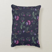 Elegant Paars Orchids Floral Pattern | Accent Kussen (Achterkant (Verticaal))