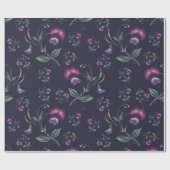 Elegant  Paars Orchids Floral Pattern | Cadeaupapier (Vlak)