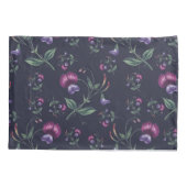 Elegant  Paars Orchids Floral Pattern | Kussensloop (Achterkant-Links)