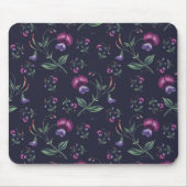 Elegant  Paars Orchids Floral Pattern | Muismat (Voorkant)