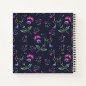Elegant  Paars Orchids Floral Pattern | Notitieboek (Achterkant)