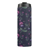 Elegant  Paars Orchids Floral Pattern | Thermosbeker (Voorkant)